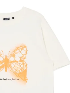 Cropp Koszulki*Kremowa koszulka z motylem