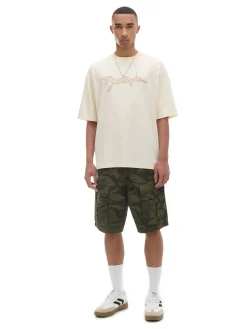 Cropp Koszulki*Kremowa koszulka z napisem