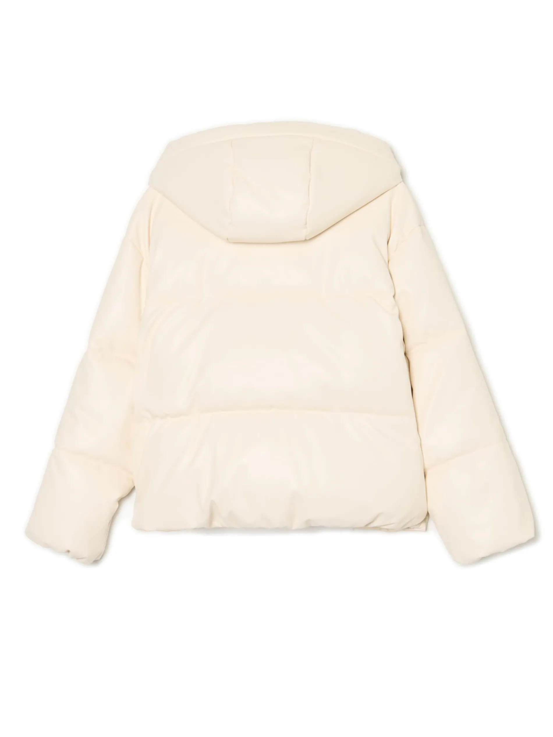 Cropp Kurtki, Płaszcze*Kremowa kurtka puffer z kapturem