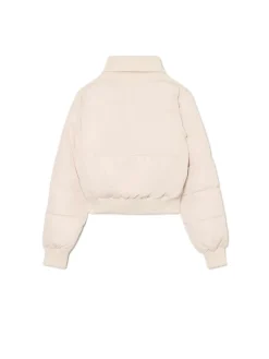 Cropp Kurtki, Płaszcze*Kremowa pikowana kurtka bomber