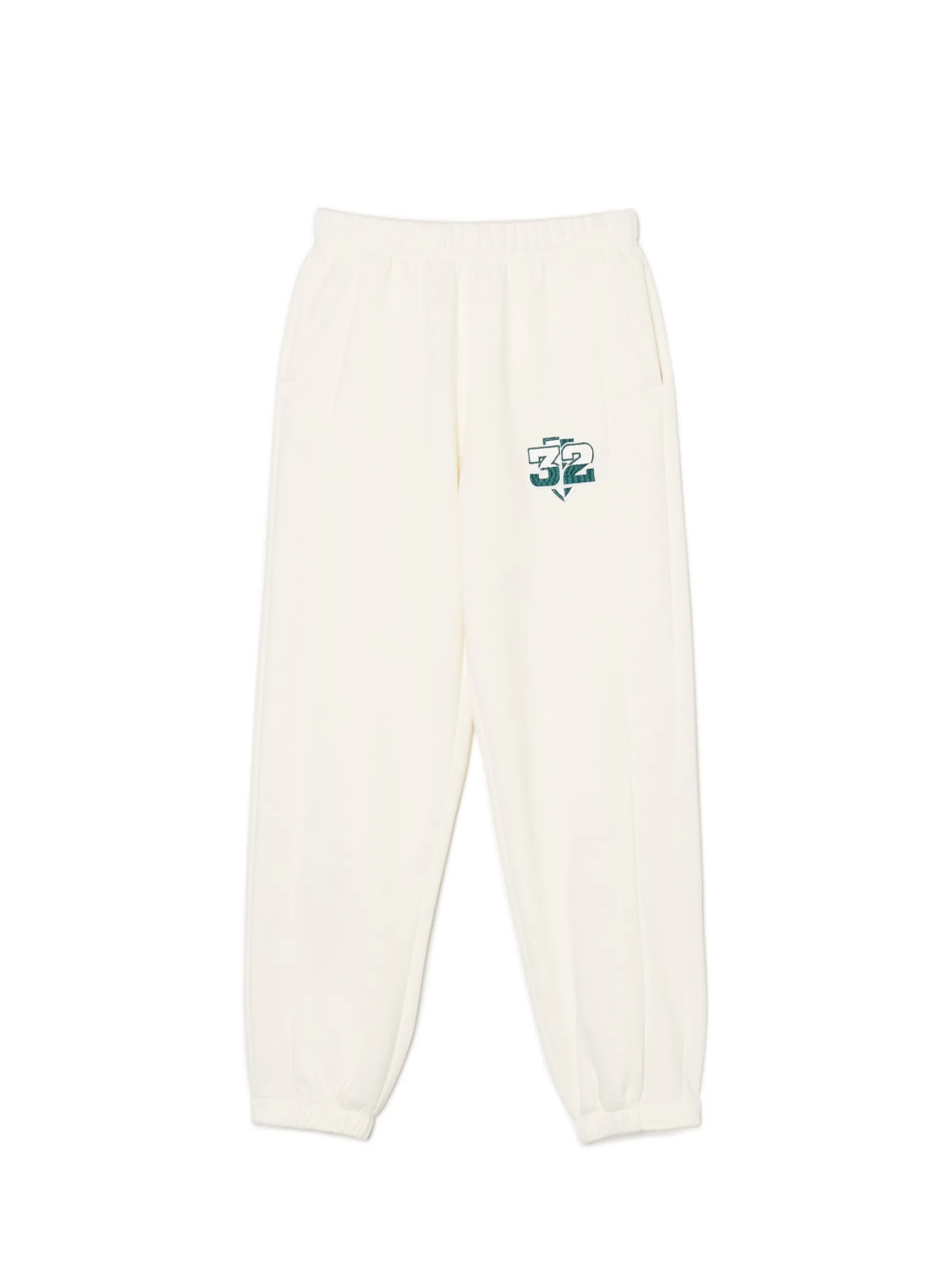 Cropp Spodnie|Sety*Kremowe dresowe joggery z naszywką