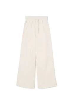 Cropp Spodnie|Sety*Kremowe spodnie baggy z wysokim stanem