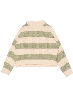 Cropp Swetry*Kremowo- sweter w paski