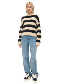 Cropp Swetry*sweter w czarne paski