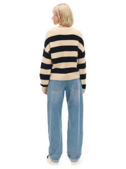 Cropp Swetry*sweter w czarne paski