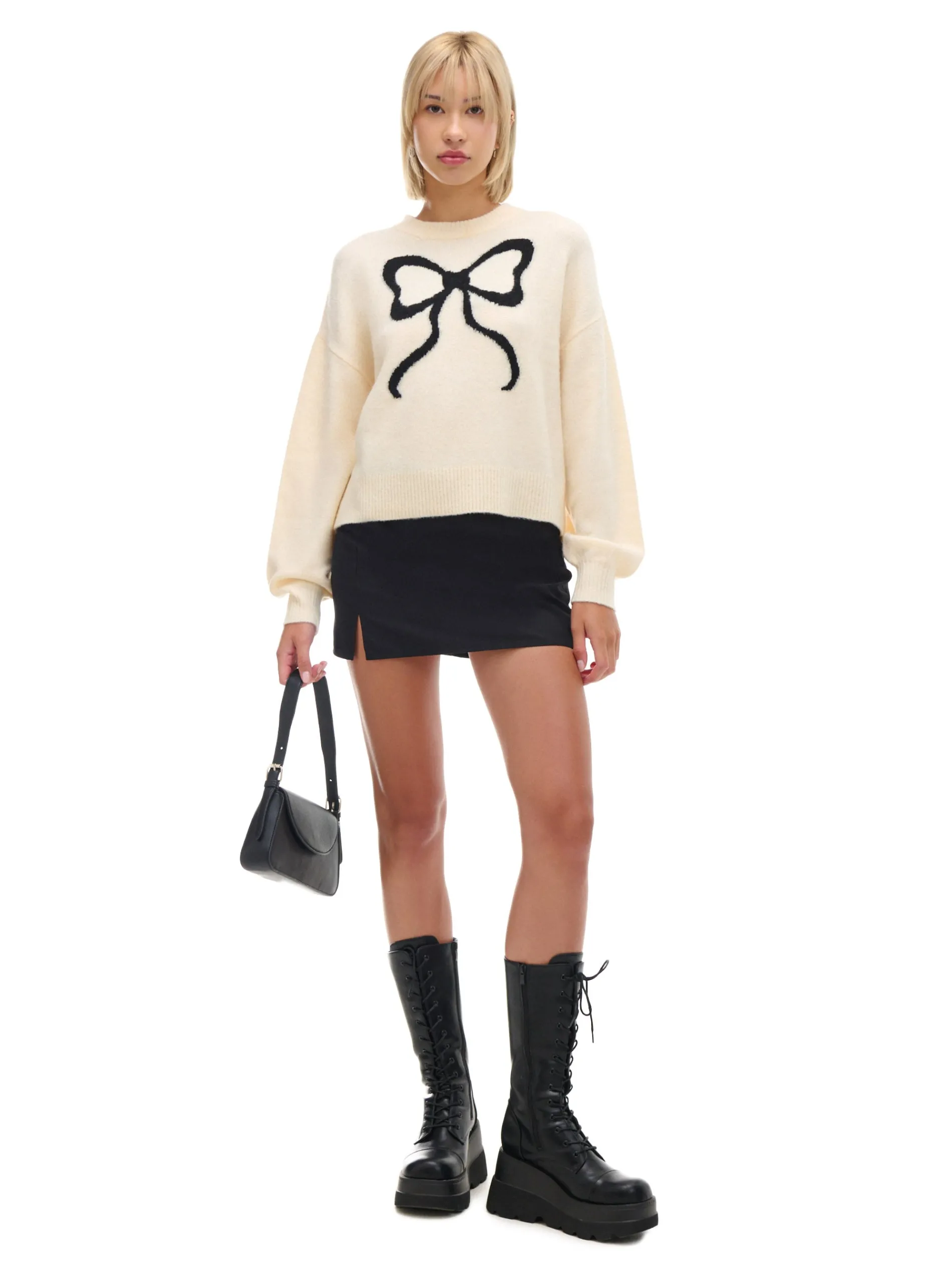 Cropp Swetry*sweter ze wstążką