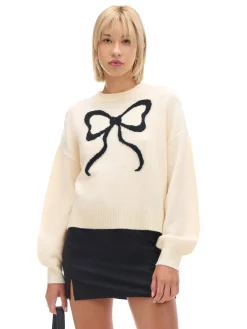 Cropp Swetry*sweter ze wstążką