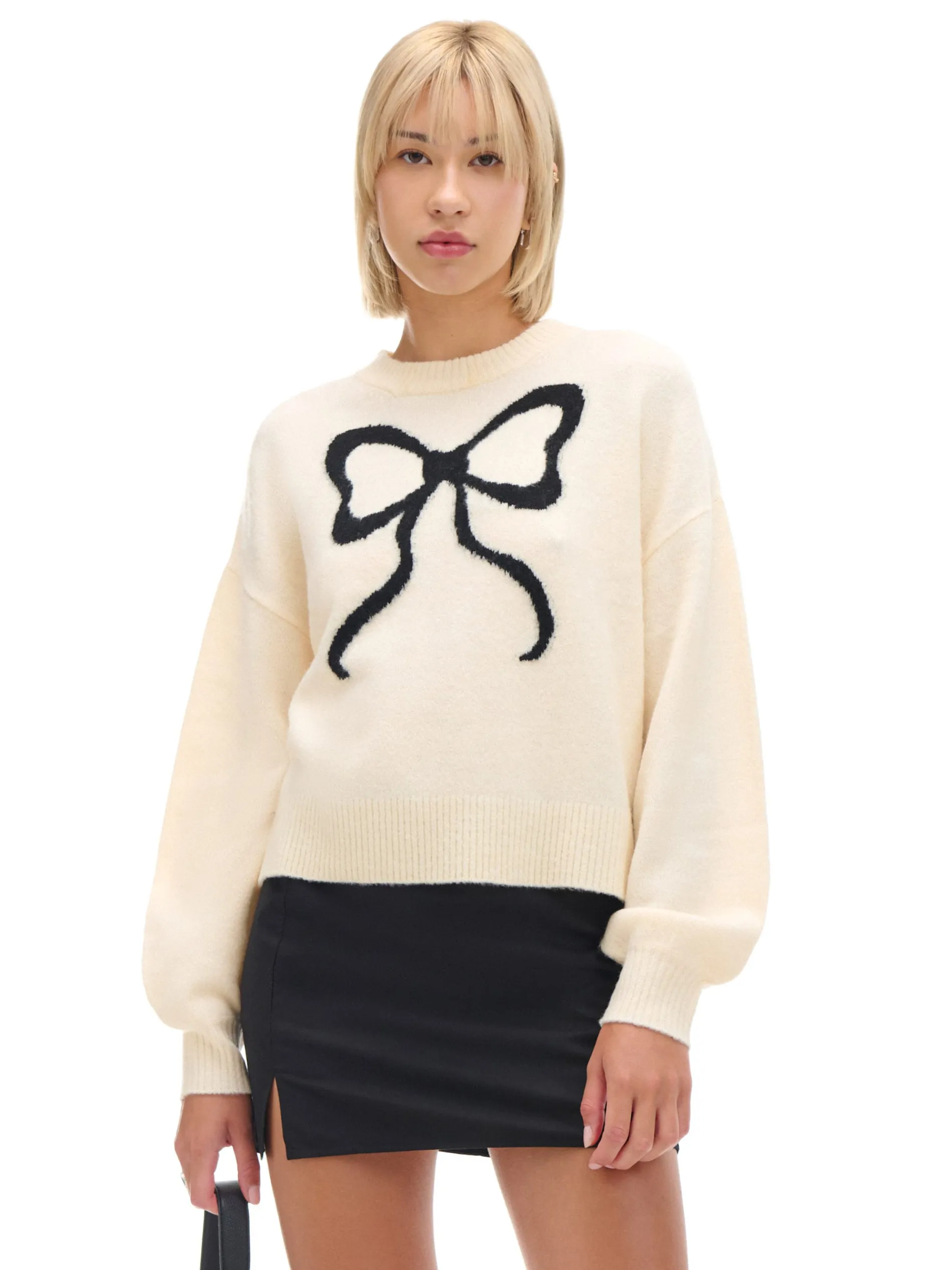 Cropp Swetry*sweter ze wstążką