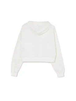 Cropp Bluzy*Krótka biała bluza z motylem