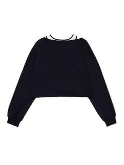 Cropp Bluzy|Sety*Krótka bluza z topem i nadrukiem