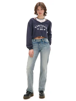 Cropp Bluzy|Sety*Krótka bluza z topem i nadrukiem