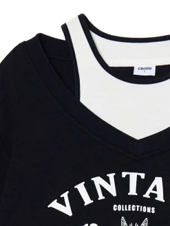 Cropp Bluzy|Sety*Krótka bluza z topem i nadrukiem