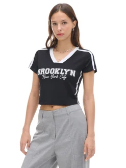 Cropp Koszulki, Topy*Krótka koszulka z napisami