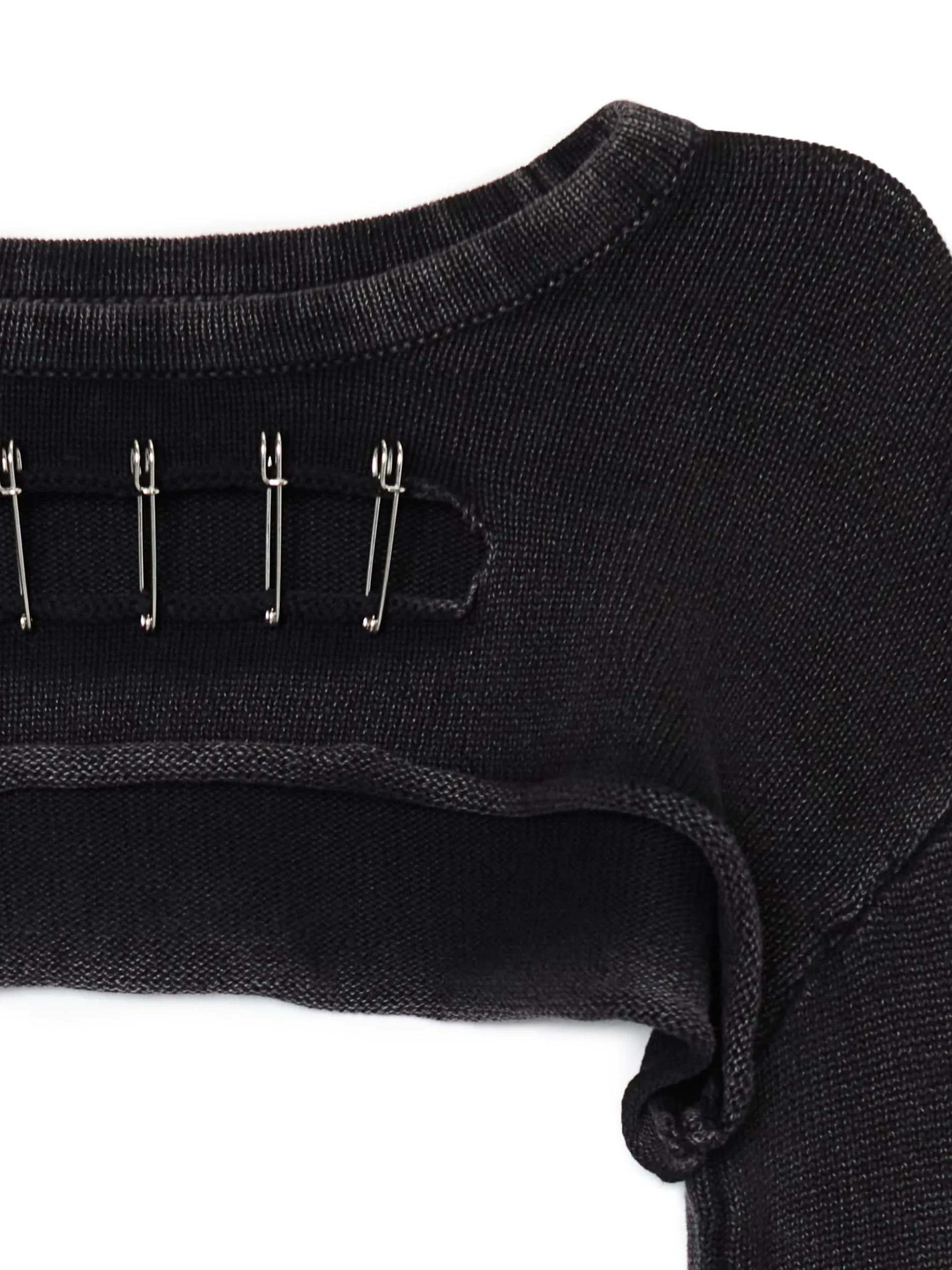 Cropp Swetry*Krótki sweter z agrafkami