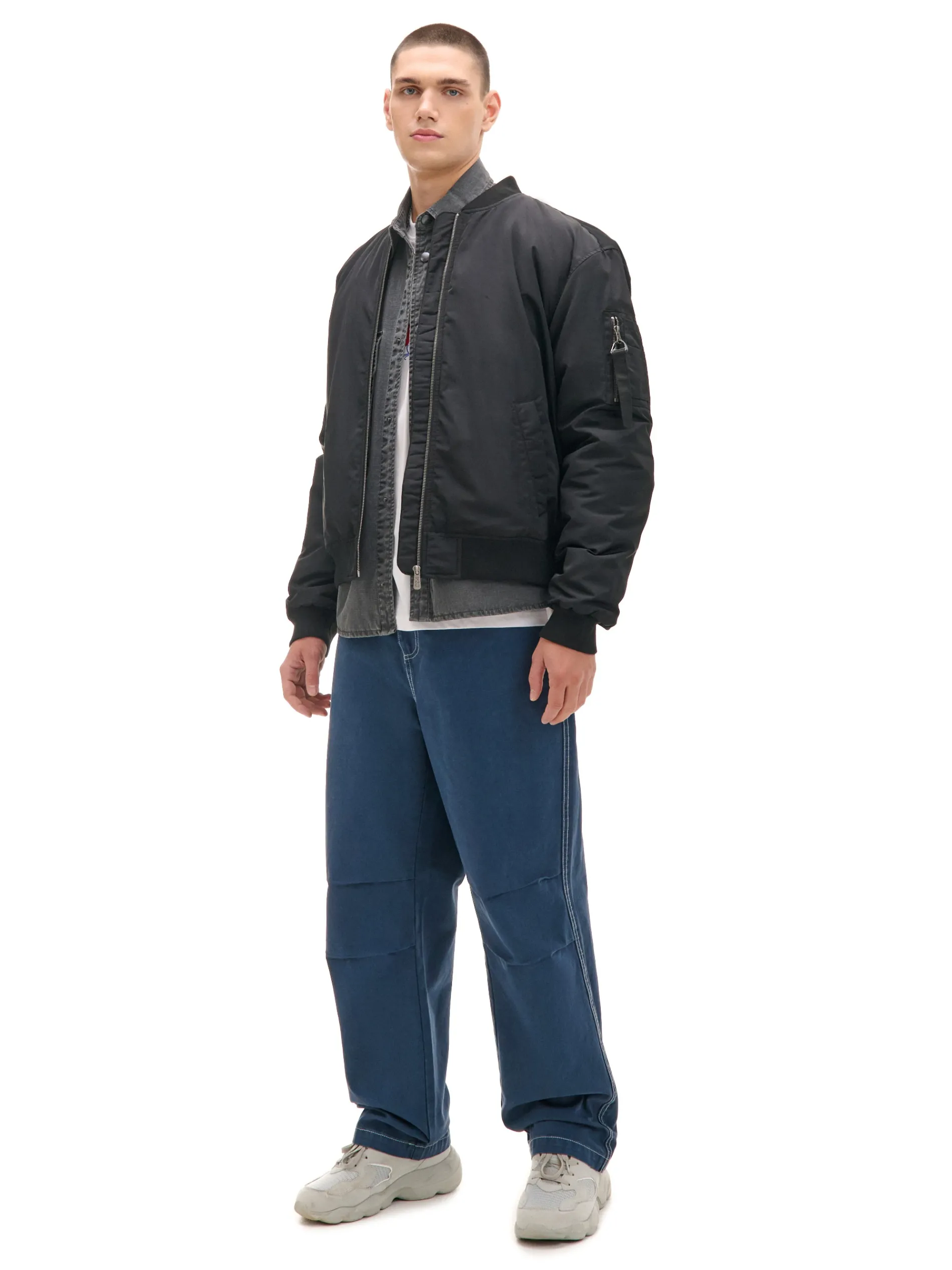 Cropp Kurtki, Płaszcze*Kurtka bomber z kieszenią na rękawie