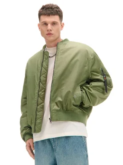 Cropp Kurtki Zimowe|Kurtki, Płaszcze*Kurtka bomberka z dzianinowym kapturem