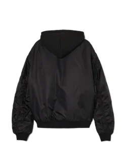 Cropp Kurtki Zimowe|Kurtki, Płaszcze*Kurtka bomberka z dzianinowym kapturem