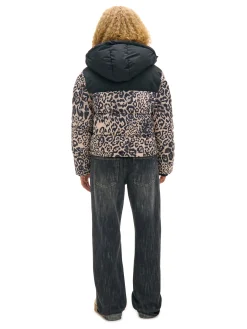 Cropp Kurtki, Płaszcze*Kurtka puffer w panterkę