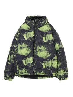 Cropp Kurtki Zimowe|Kurtki, Płaszcze*Kurtka puffer z kapturem i organicznym wzorem