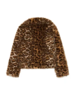 Cropp Kożuszki, Futerka|Kurtki, Płaszcze*Kurtka z imitacji futra w panterkę