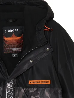 Cropp Kurtki Zimowe|Kurtki, Płaszcze*Kurtka z kapturem z nadrukiem moro