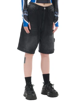 Cropp Jeansy*Luźne denimowe bermudy