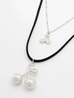 Cropp Biżuteria*Naszyjnik z zawieszką wiśni