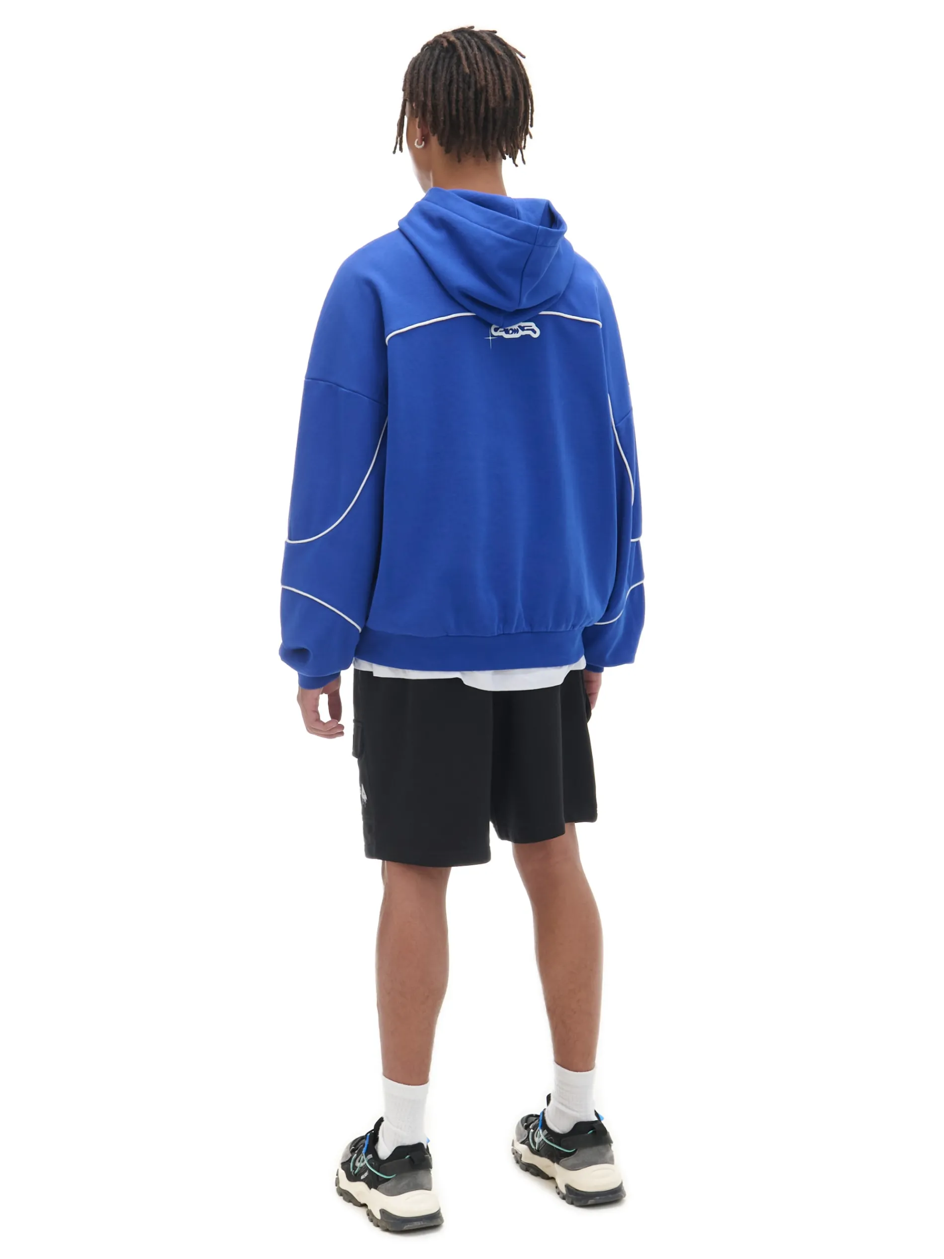 Cropp Bluzy*Niebieska bluza z kapturem Baltic Games