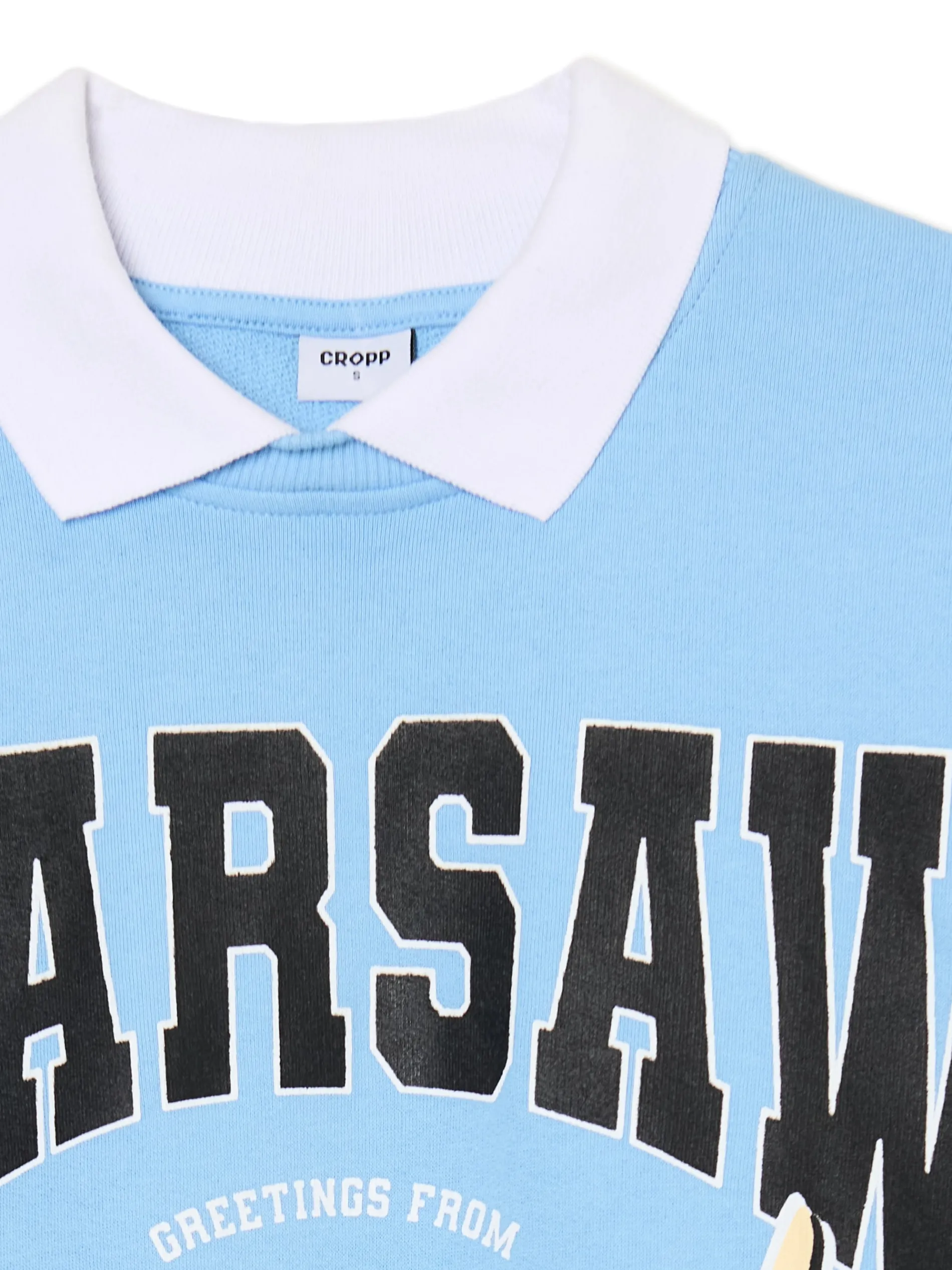 Cropp Bluzy*Niebieska bluza z kołnierzykiem