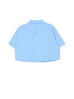 Cropp Koszule, Bluzki*Niebieska koszula w retro stylu