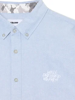 Cropp Koszule*Niebieska koszula z ozdobnym wykończeniem