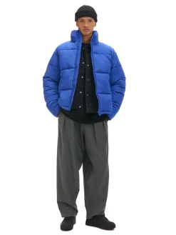 Cropp Kurtki Zimowe|Kurtki, Płaszcze*Niebieska kurtka puffer ze stójką