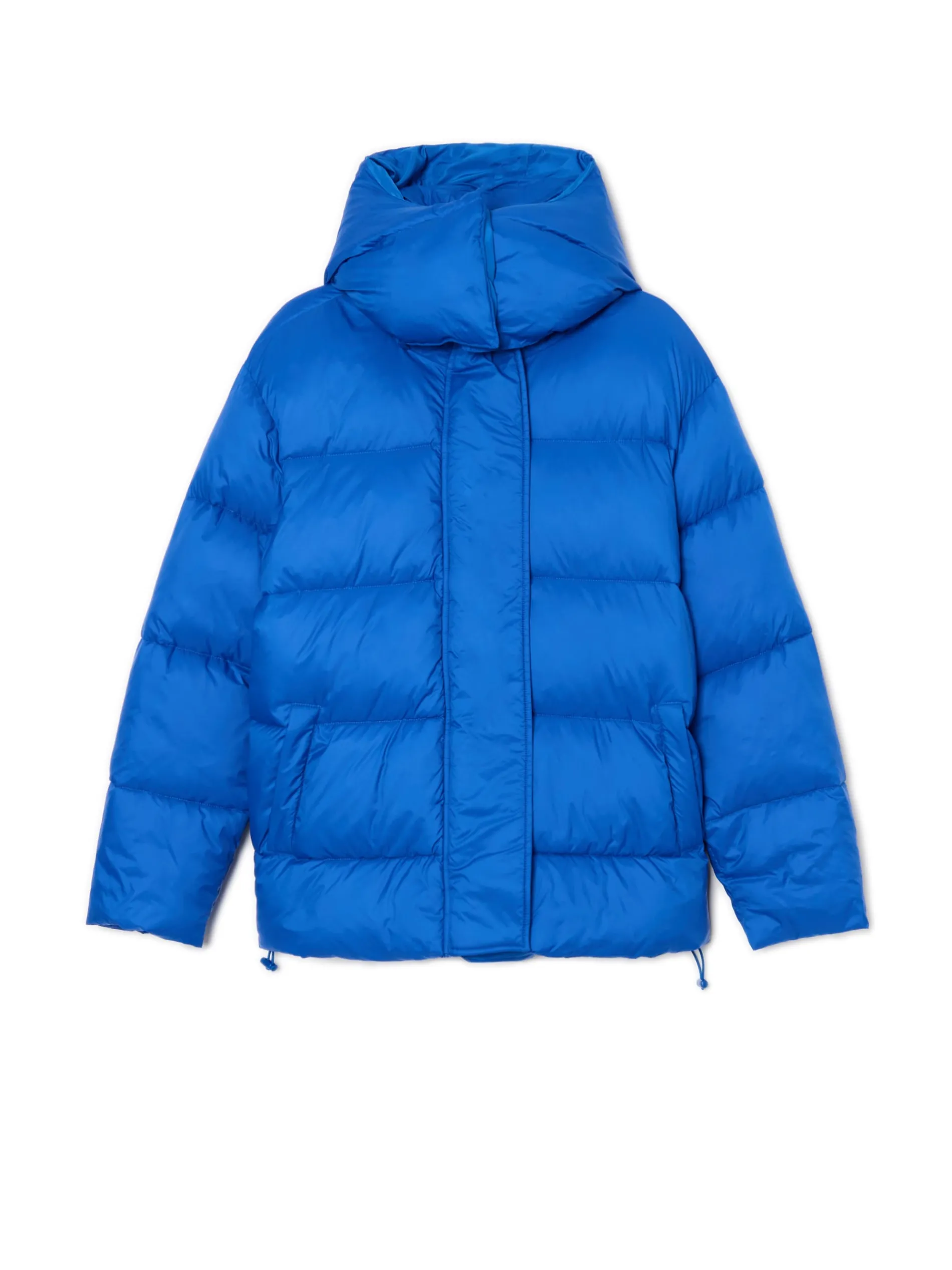 Cropp Kurtki, Płaszcze*Niebieska pikowana kurtka z kapturem