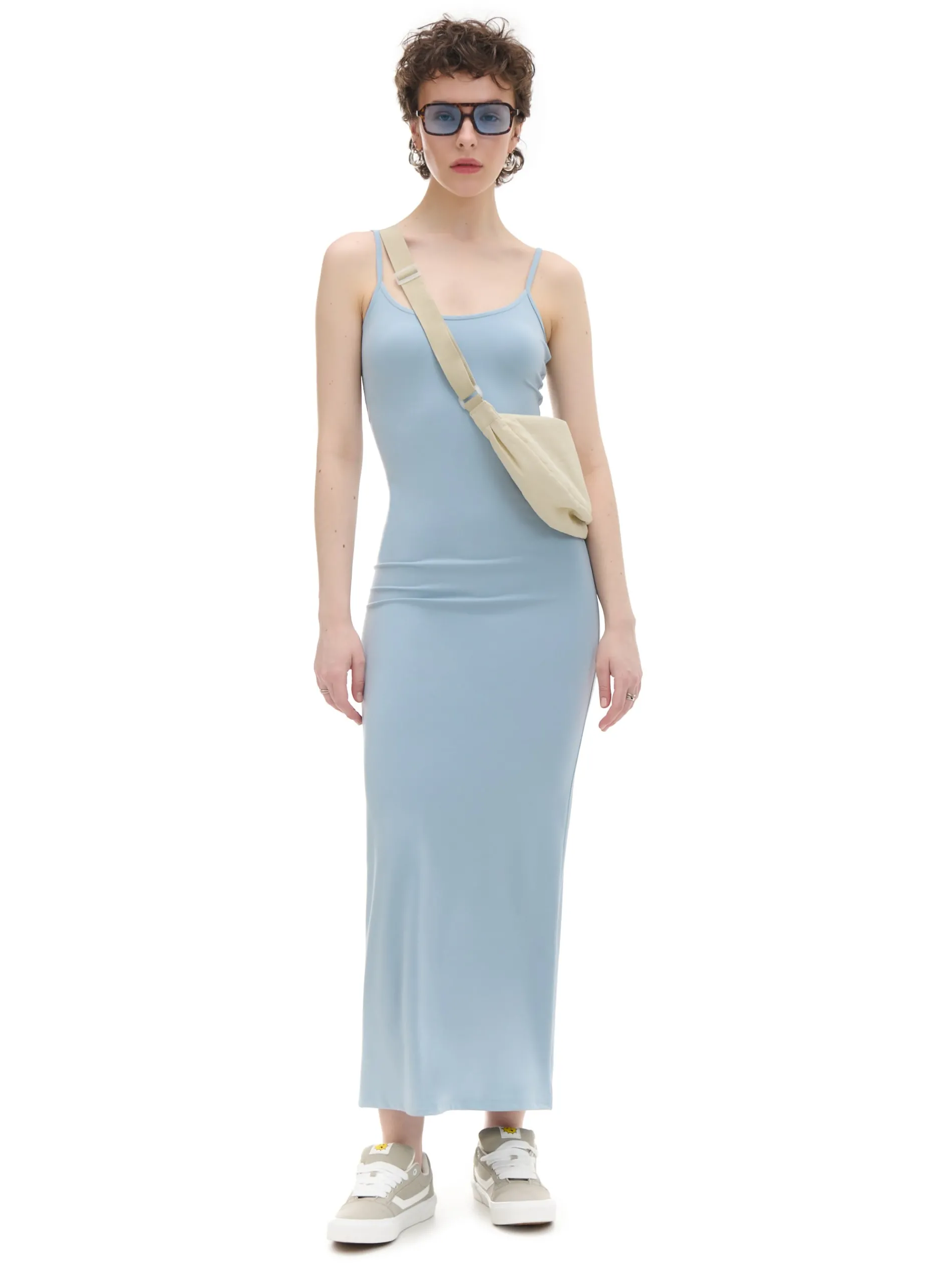 Cropp Sukienki, Kombinezony*Niebieska sukienka maxi