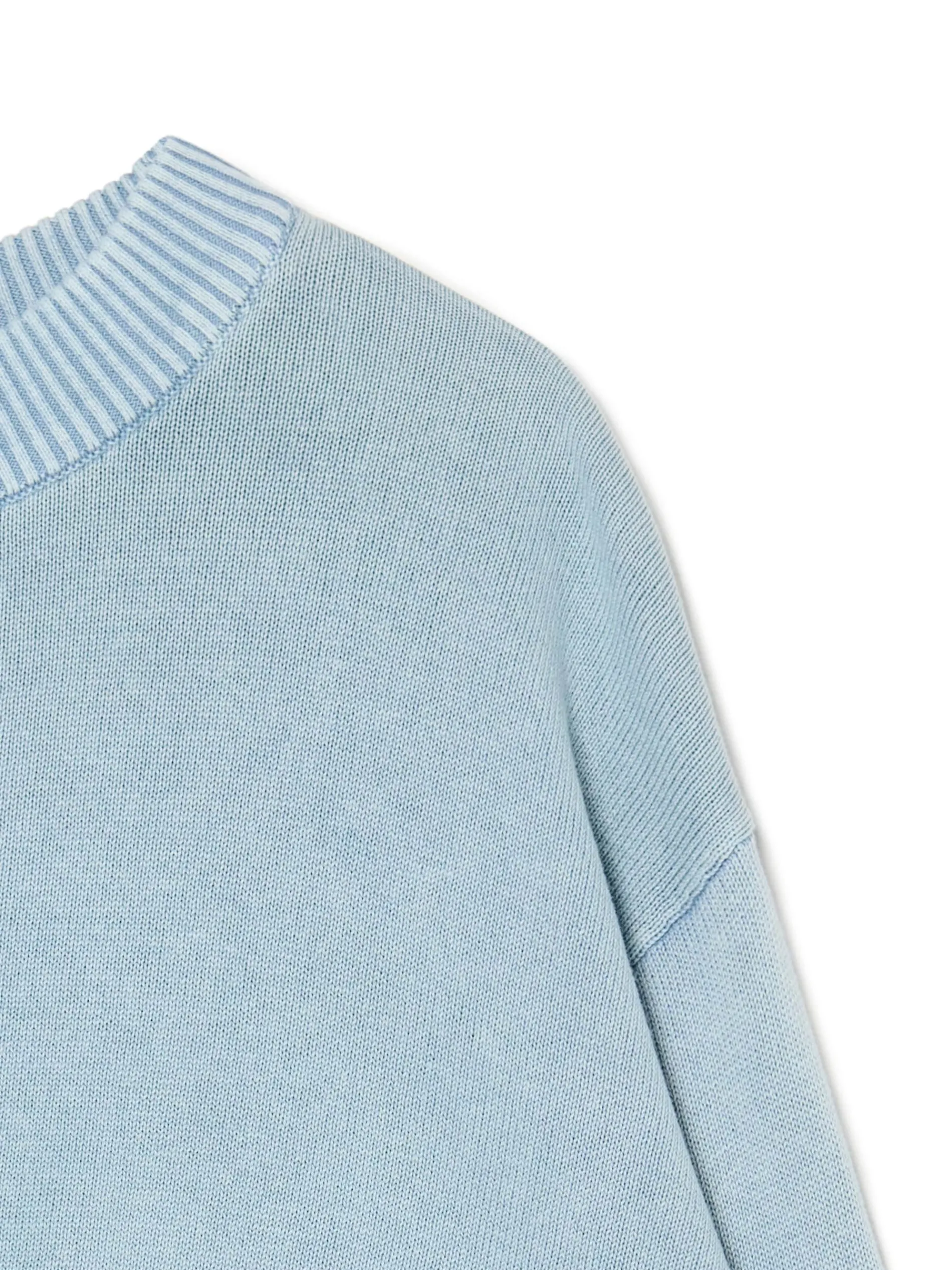 Cropp Swetry*Niebieski sweter z efektem sprania