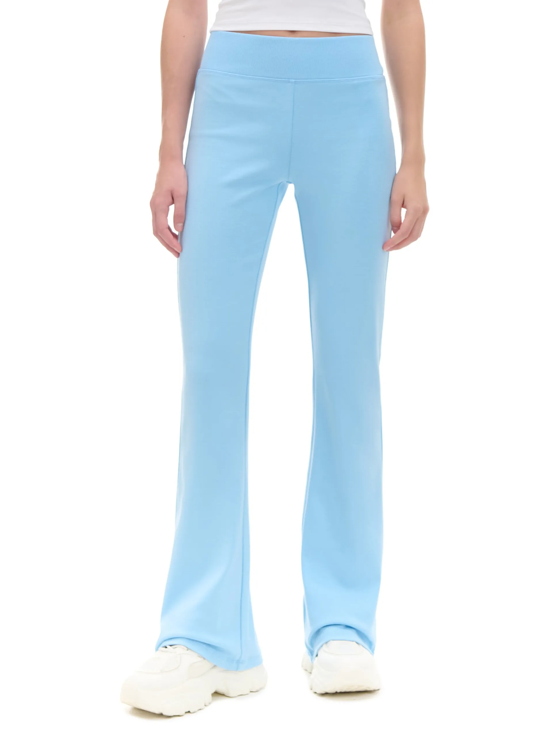 Cropp Spodnie*Niebieskie dresy typu flare