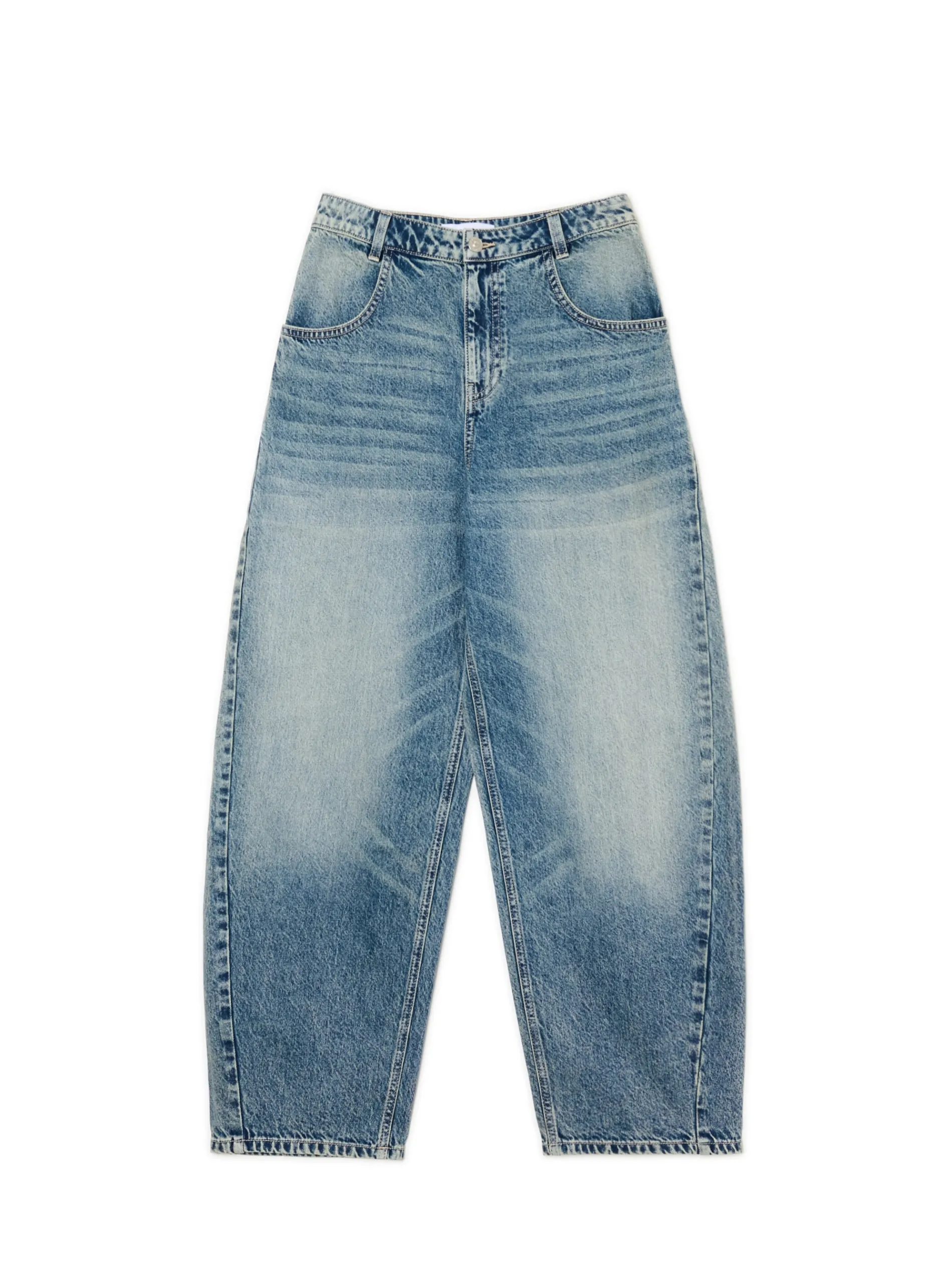 Cropp Jeansy*e jeansy skater z efektem sprania