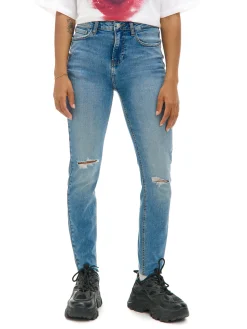 Cropp Jeansy*e jeansy skinny z przetarciami