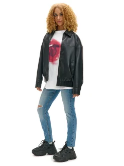 Cropp Jeansy*e jeansy skinny z przetarciami