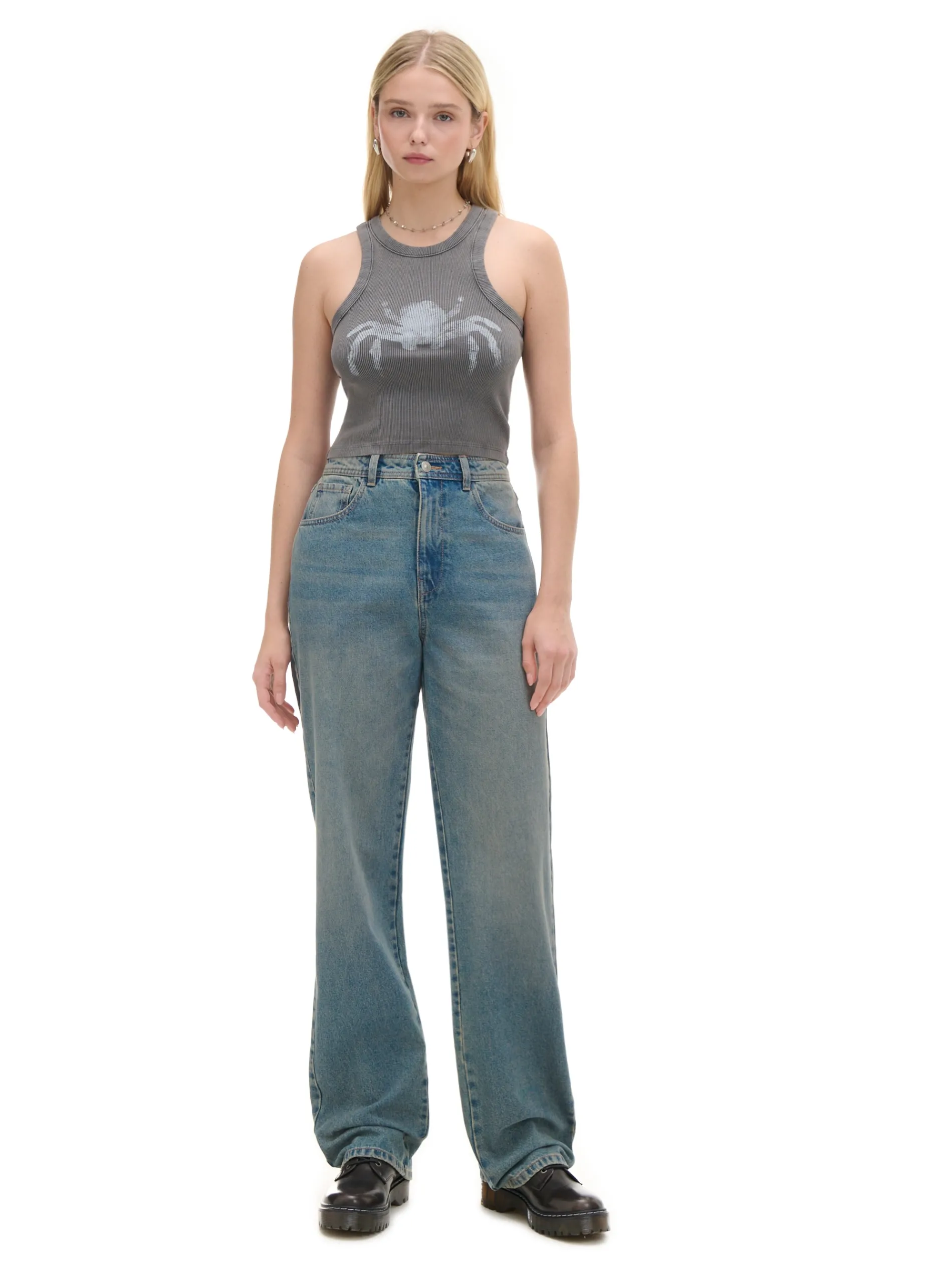Cropp Jeansy*e jeansy straight TALL