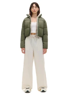 Cropp Kurtki, Płaszcze*Oliwkowa kurtka puffer