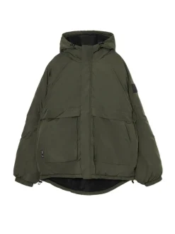 Cropp Kurtki Zimowe|Kurtki, Płaszcze*Oliwkowa kurtka z kapturem