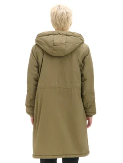 Cropp Kurtki, Płaszcze|Kożuszki, Futerka*Oliwkowa parka z kapturem