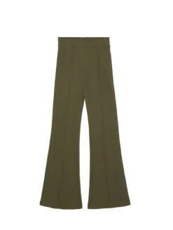 Cropp Spodnie*Oliwkowe spodnie flare