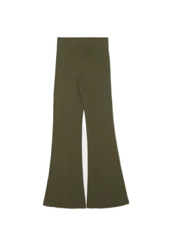 Cropp Spodnie*Oliwkowe spodnie flare