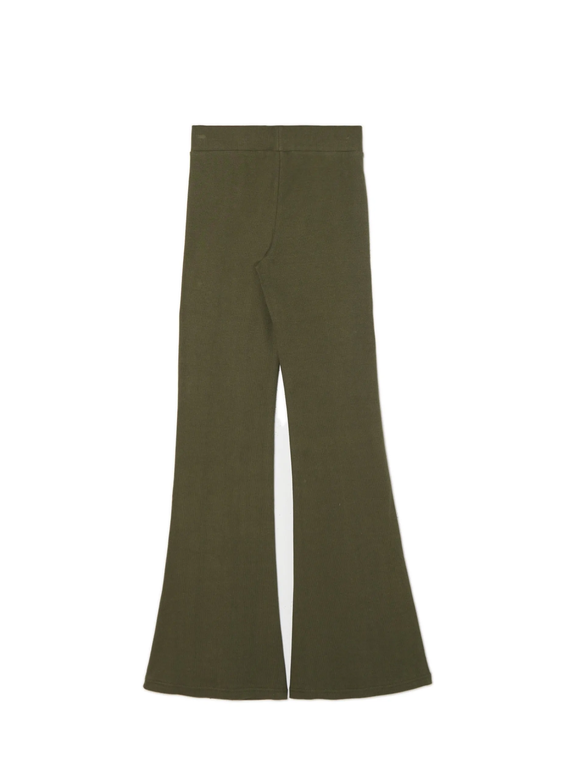 Cropp Spodnie*Oliwkowe spodnie flare