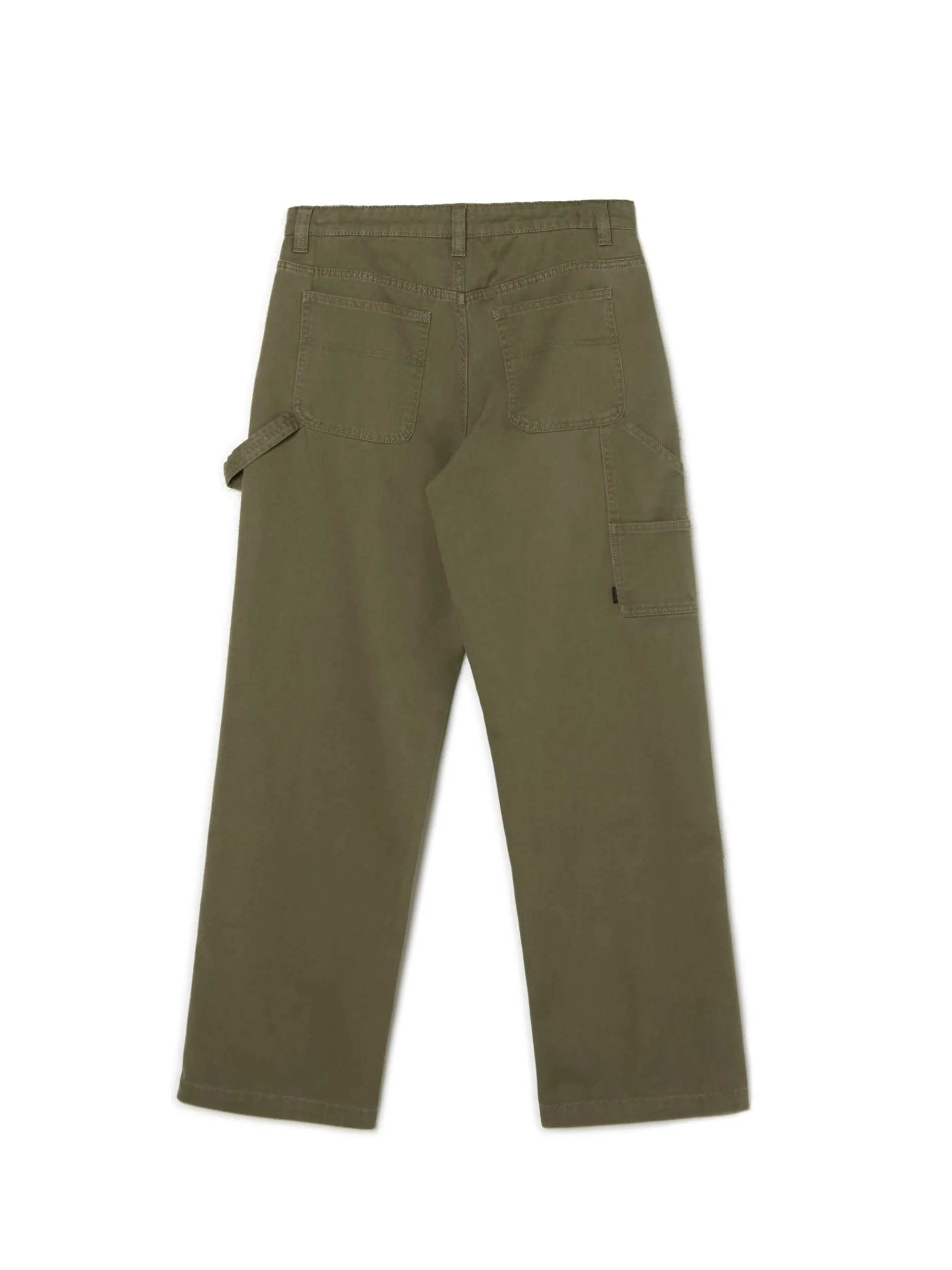 Cropp Baggy|Spodnie*Oliwkowe spodnie wide leg