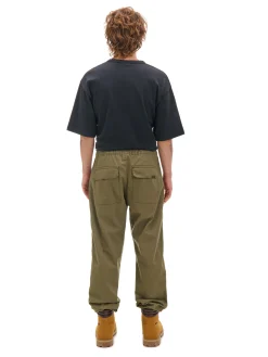 Cropp Spodnie*Oliwkowe spodnie z paskiem