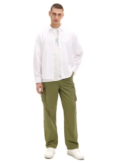 Cropp Spodnie*Oliwkowe spodnie z regulacją