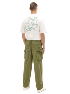 Cropp Spodnie*Oliwkowe spodnie z regulacją